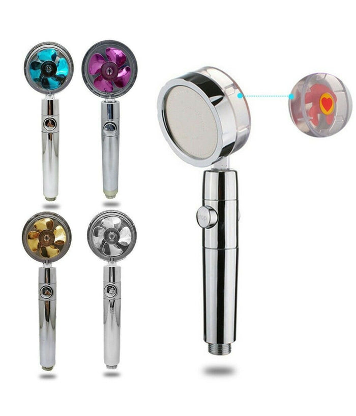 Soffione Doccetta Doccia Con Elica Turbo Vortice Vortex Water Saving Easy Clean         