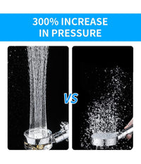 Soffione Doccetta Doccia Con Elica Turbo Vortice Vortex Water Saving Easy Clean         