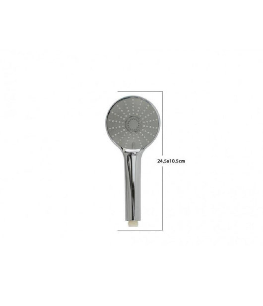 Soffione Doccia 10.5x24.5 Cm Doccetta Multi Getto Di 3 Tipi Regolabile 69317         