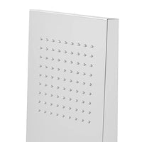 Soffione doccia a sbalzo 22x50 cm cromato in acciaio inox