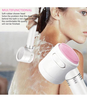 Soffione Doccia Con Spazzola Palamare Massaggiante Doccetta Potente Multigetto         
