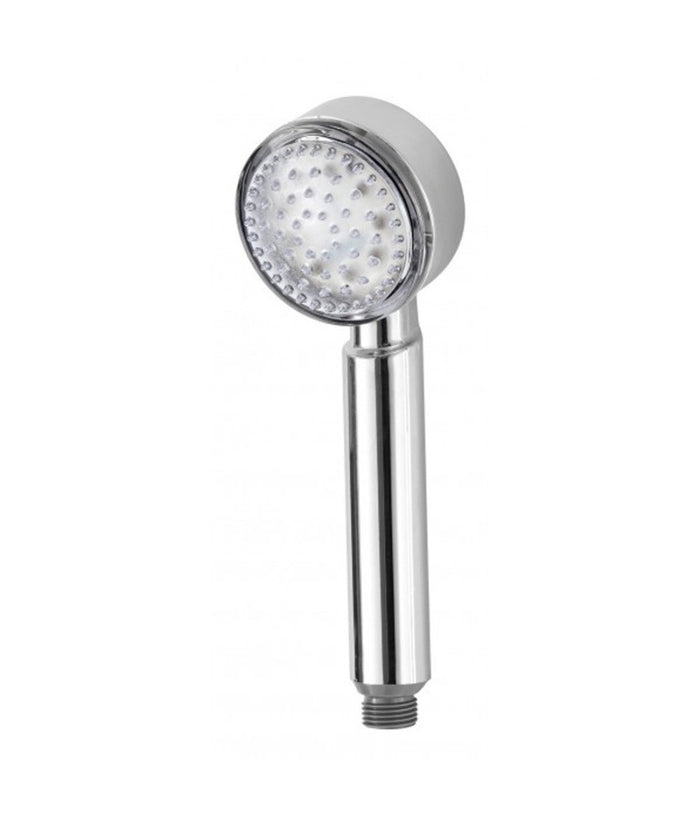 Soffione Doccia In Abs Cromato Doccetta Monofunzione A Led Per Doccia         