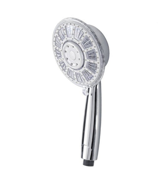 Trade Shop - Soffione Doccia In Abs Cromato Doccetta Multifunzione A Led Per Doccia -