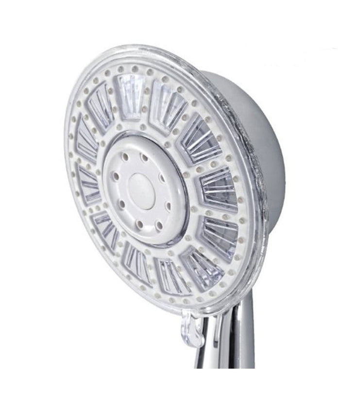 Trade Shop - Soffione Doccia In Abs Cromato Doccetta Multifunzione A Led Per Doccia -