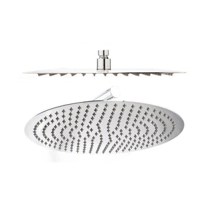 Soffione doccia inox rotondo in acciaio inox, diametro ø 30