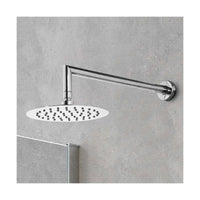 Soffione doccia inox rotondo in acciaio inox, diametro ø 30