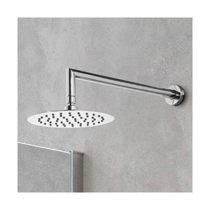 Soffione doccia inox rotondo in acciaio inox, diametro ø 30