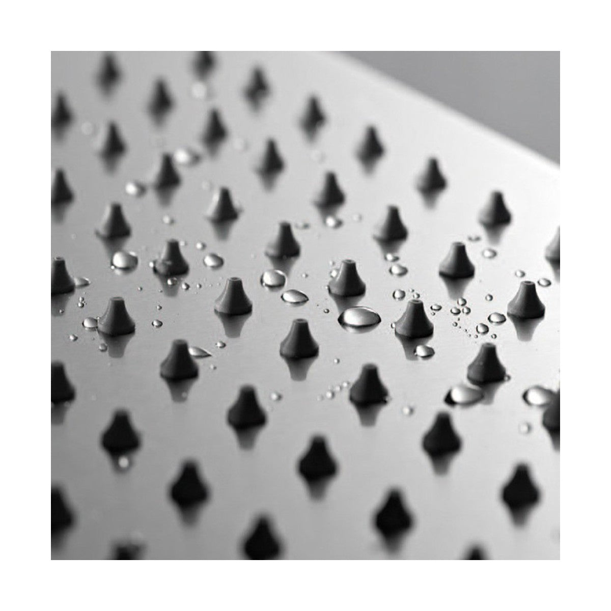 Soffione doccia inox rotondo in acciaio inox, diametro ø 30