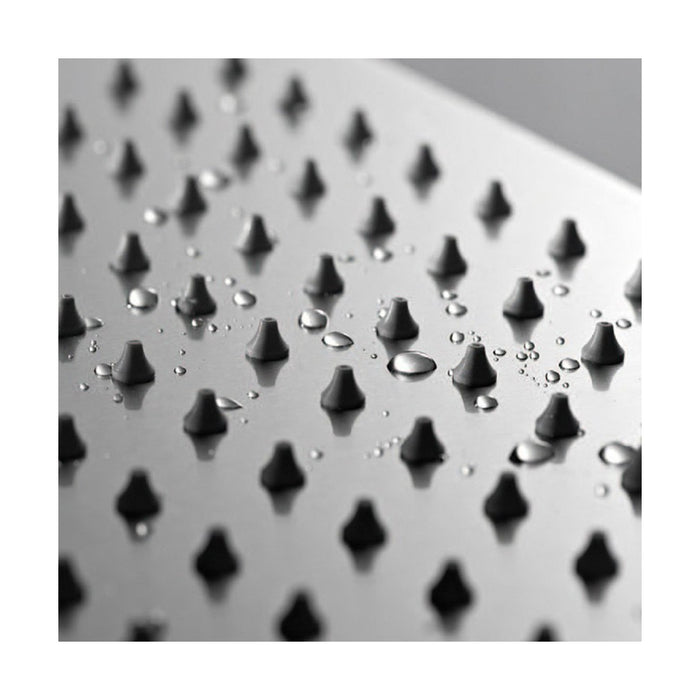 Soffione doccia inox rotondo in acciaio inox, diametro ø 30