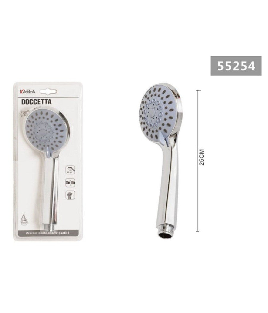 Soffione Doccia Multigetto Bagno Doccetta Universale Getto Regolabile 25cm 55254         