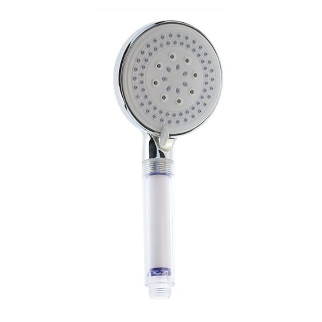 Trade Shop - Soffione Doccia Multigetto Rotondo Doccetta Moderno 11 X 25 Cm Massaggio 79696 -