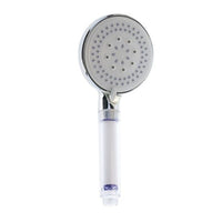 Trade Shop - Soffione Doccia Multigetto Rotondo Doccetta Moderno 11 X 25 Cm Massaggio 79696 -