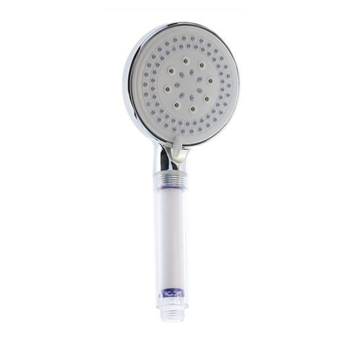 Trade Shop - Soffione Doccia Multigetto Rotondo Doccetta Moderno 11 X 25 Cm Massaggio 79696 -