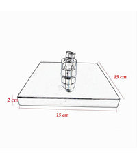 Soffione Doccia Quadrato 15cm A Led Rgb Bagno Miscelatore 79903 Per Cromoterapia         