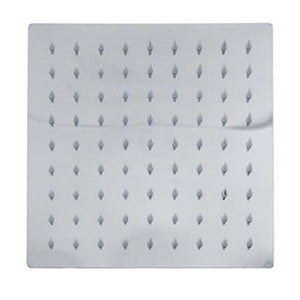 Trade Shop - Soffione Doccia Quadrato 20 X 20 Cm Ugelli Fori Bagno Miscelatore 69122 Moderno -