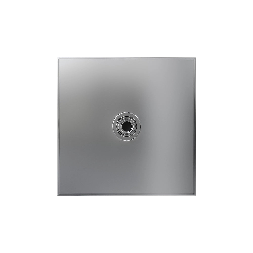 Soffione doccia 20x20 cm orientabile in abs cromato