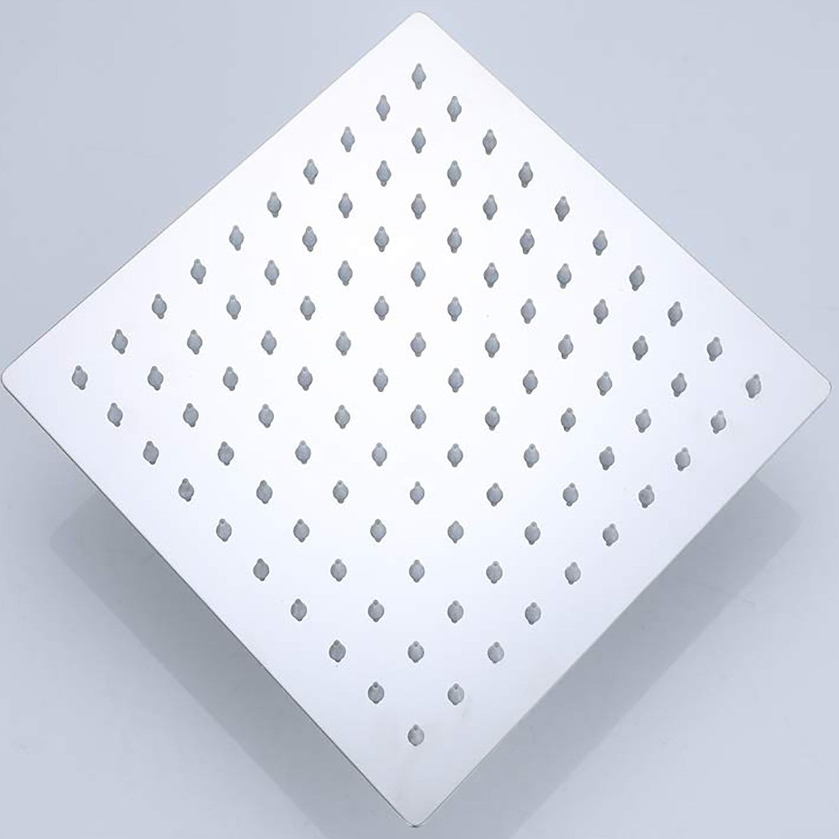 Soffione doccia quadrato in acciaio 20 25 30 40, misura 20x20