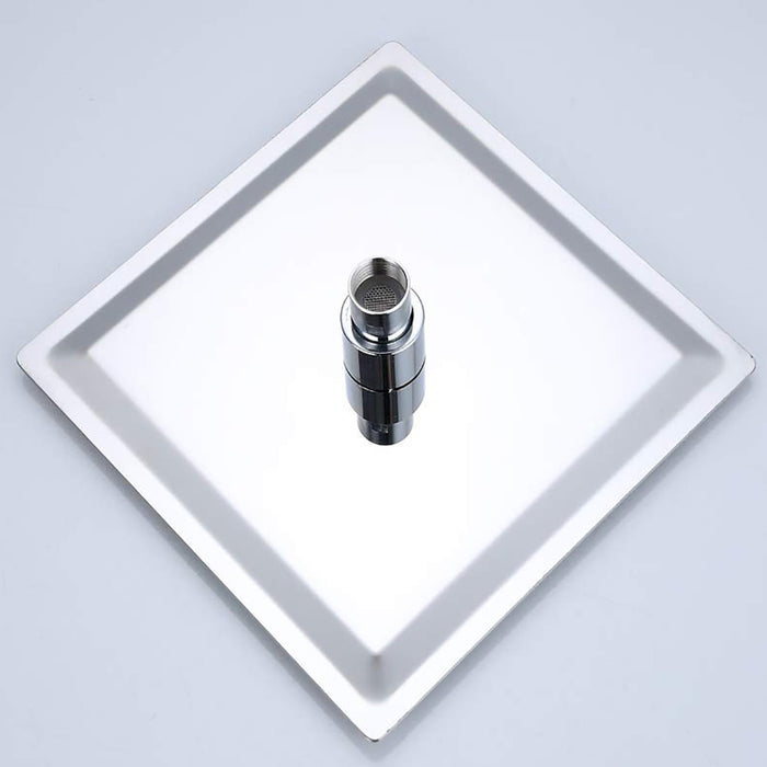 Soffione doccia quadrato in acciaio 20 25 30 40, misura 20x20