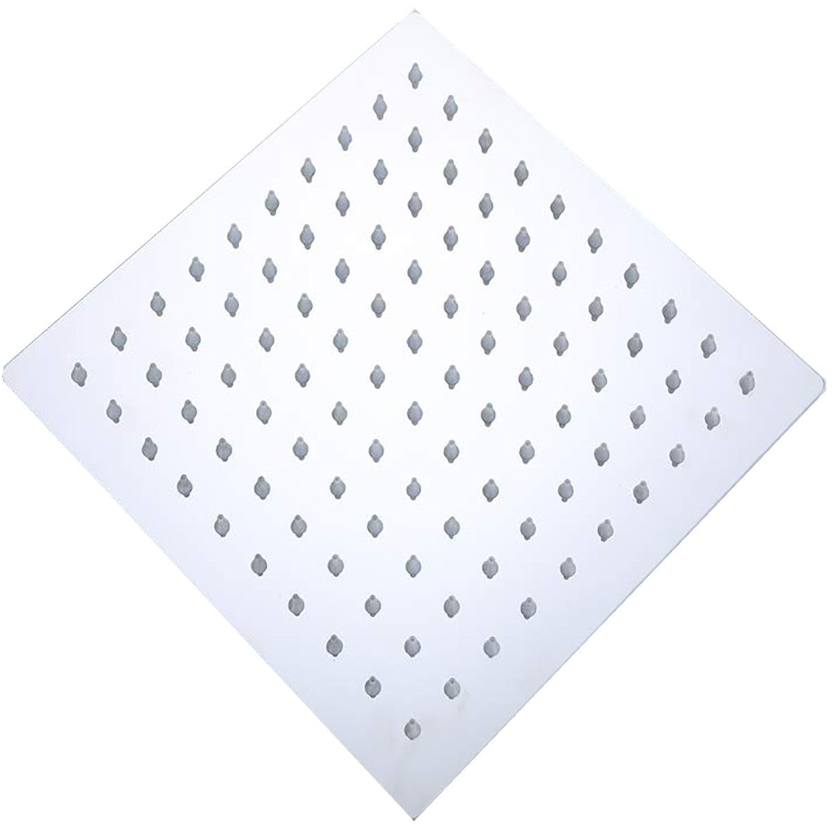 Soffione doccia quadrato in acciaio 20 25 30 40, misura 40x40