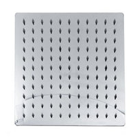 Trade Shop - Soffione Doccia Quadrato Moderno 25 X 25 Cm Ugelli Fori Bagno Miscelatore 69123 -