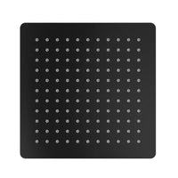 Set doccia nero opaco - Miscelatore incasso 2 vie Hedy, braccio 35cm, soffione slim 30x30cm e doccino