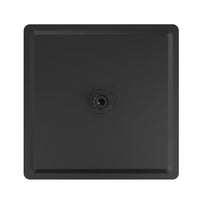 Set doccia squadrato nero opaco - Miscelatore incasso 2 vie, braccio 40cm, soffione slim 30x30cm e doccino