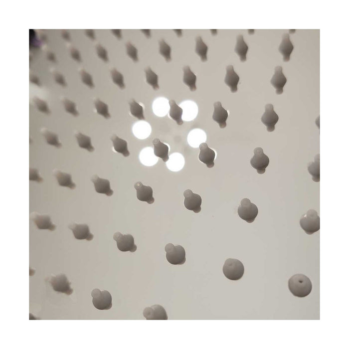 Set doccia incasso con soffione, braccio, miscelatore termostatico, doccetta e flessibile, dimensioni 20x20