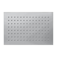Soffione doccia rettangolare 25x15 cm cromato lucido in acciaio inox