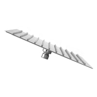 Soffione doccia slim quadrato 20x20 cm in Acciaio Cromato