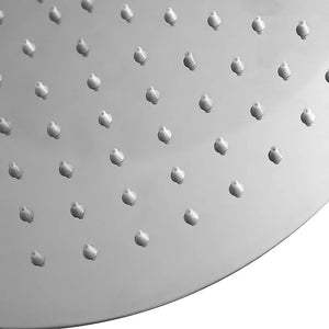 Soffione doccia slim tondo diametro 20 cm in acciaio cromato