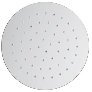 Soffione doccia tondo in acciaio 25cm