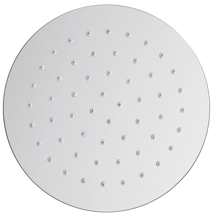 Soffione doccia tondo in acciaio 25cm