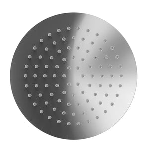 Set doccia tondo cromato - Miscelatore incasso 2 vie, braccio 40cm, soffione 30cm e doccino