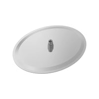 Soffione doccia ovale 40x30cm in acciaio inox cromato orientabile