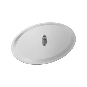 Soffione doccia ovale 40x30cm in acciaio inox cromato orientabile