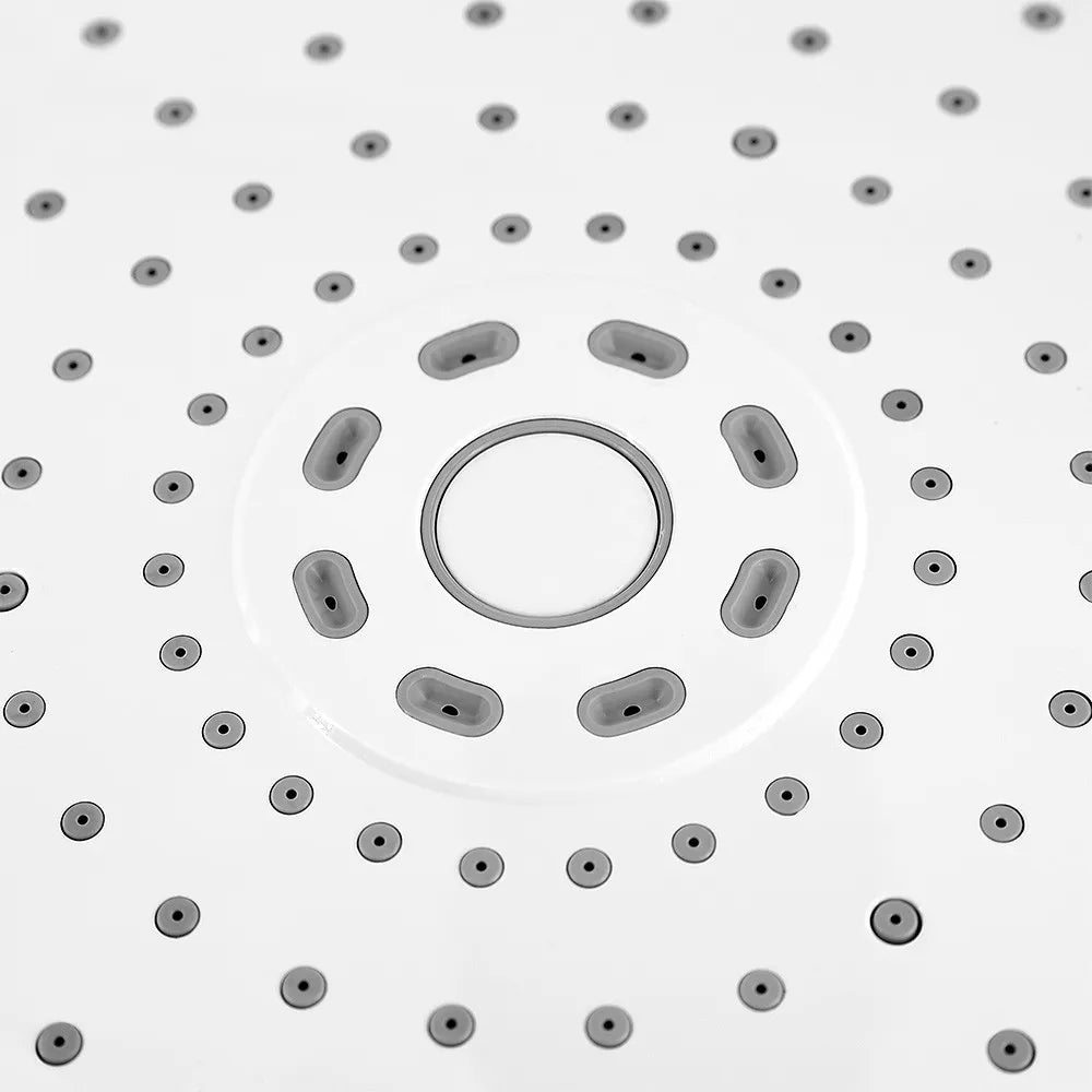 Soffione doccia tondo diametro 22 cm in ABS con finitura cromo