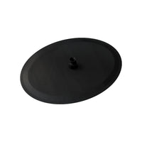 Soffione doccia ovale 40x30cm in acciaio inox nero opaco orientabile