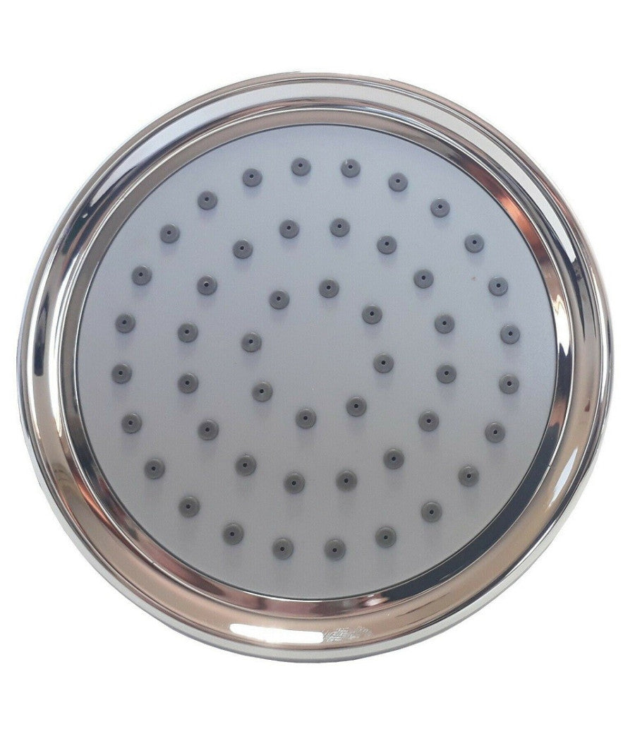 Soffione Doccia Tondo Orientabile Pioggia Bagno Moderno 10 X 10 Cm Art. 59217         