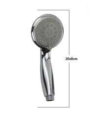 Soffione Doccia Vasca Multigetto Abs Cromato Grigio Sistema Attacco 1/2" 69343         