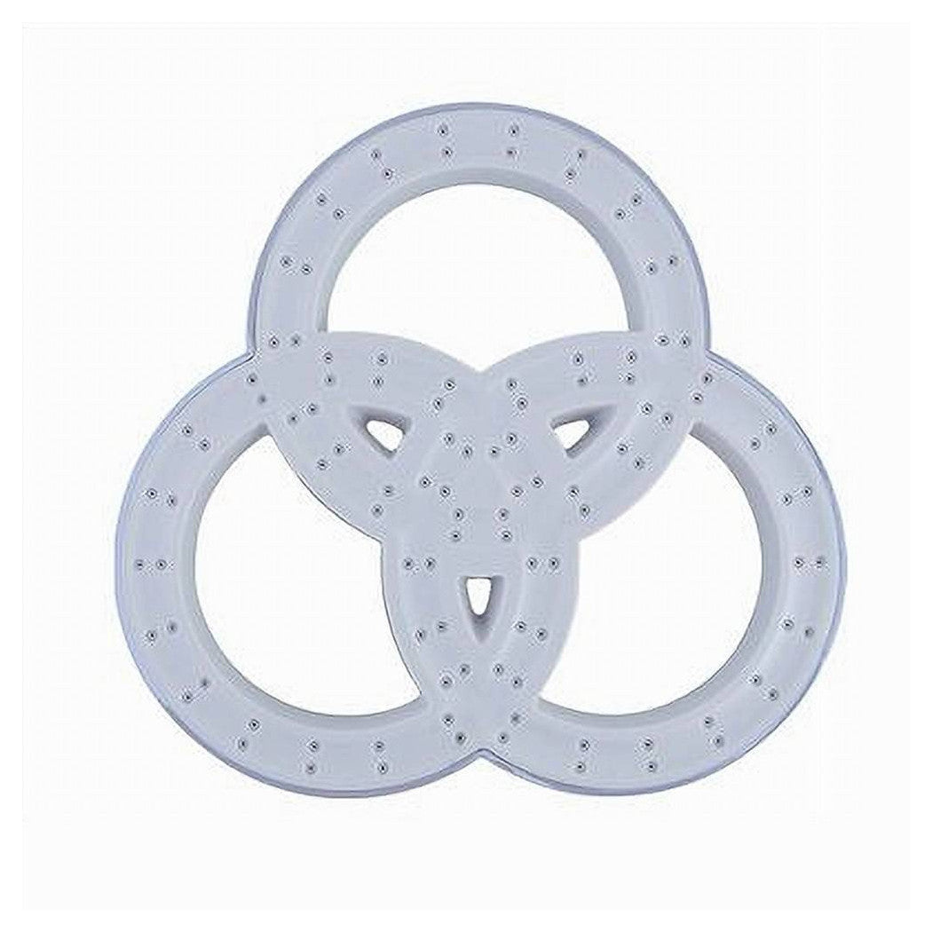 Trade Shop - Soffione Per Doccia Bagno 3 Anelli In Abs Miscelatore Doccetta Multigetto 87514 -