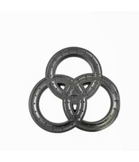 Soffione Per Doccia Bagno 3 Anelli Ugelli In Abs Doccetta Multigetto Nero 87516         