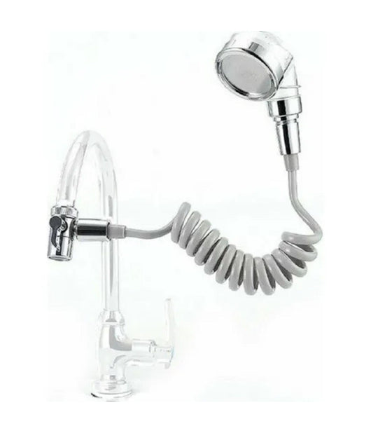 Soffione Telefono Doccia Per Rubinetto Bagno Cucina Con Spirale Elastica Q-hs1         