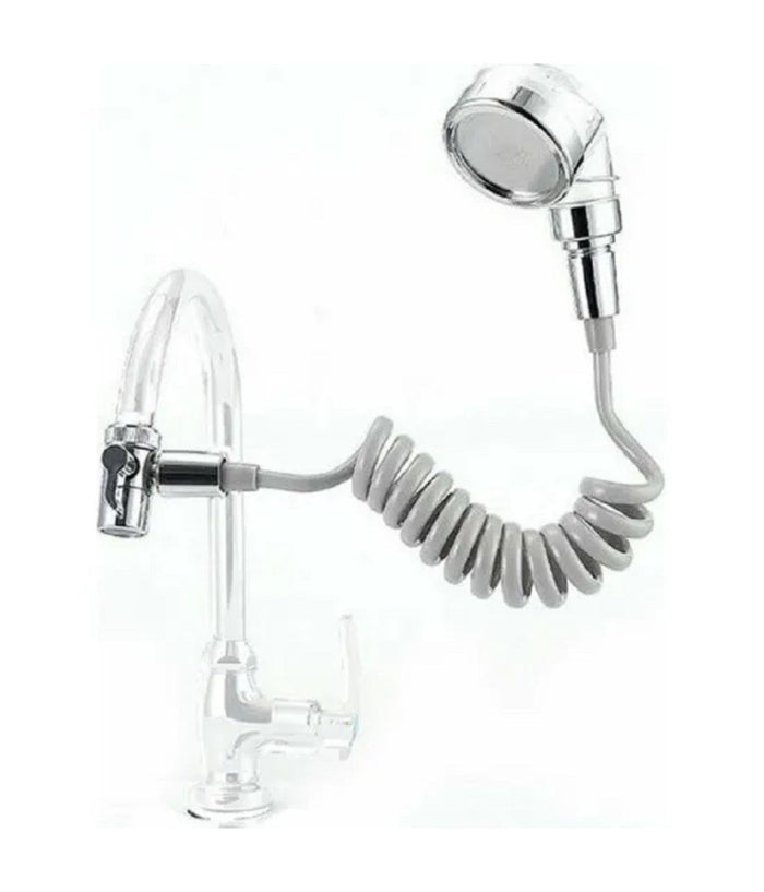 Soffione Telefono Doccia Per Rubinetto Bagno Cucina Con Spirale Elastica Q-hs1         