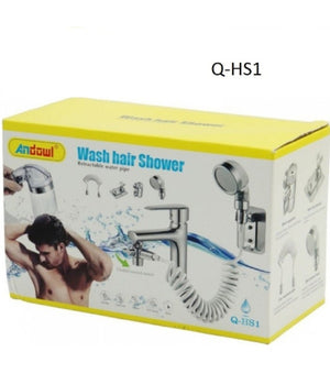 Soffione Telefono Doccia Per Rubinetto Bagno Cucina Con Spirale Elastica Q-hs1         