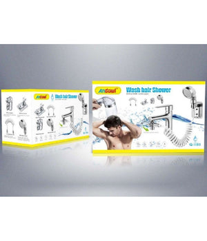 Soffione Telefono Doccia Per Rubinetto Bagno Cucina Con Spirale Elastica Q-hs1         