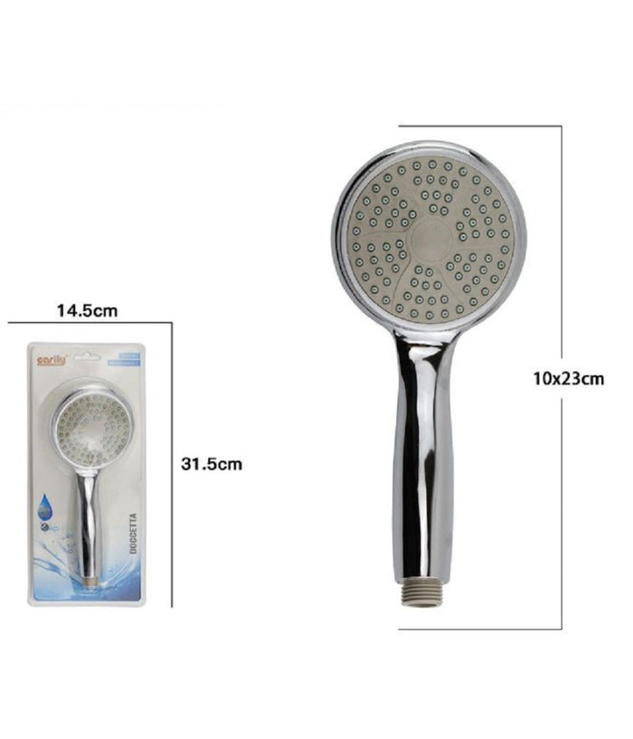 Soffione Tondo Doccia Bagno Doccino 10 X 23 Cm Doccetta Cornetta Moderna 69060         