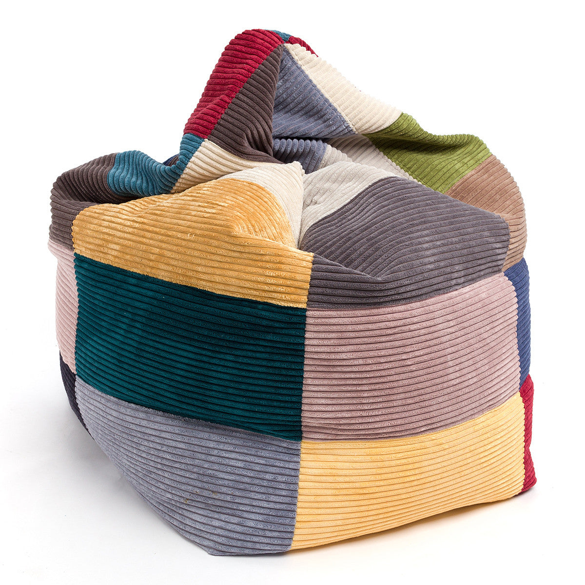 Sofi Pouf Poltrona Sacco in Velluto Velvet a Coste Dim. 75x115 Cm