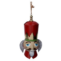 Soldatino metallo oro e rosso cm 21,6x17,1h50,8