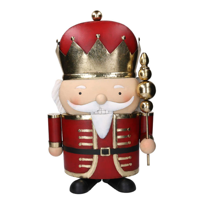 Soldatino metallo rosso cm 38,8x22,2h63