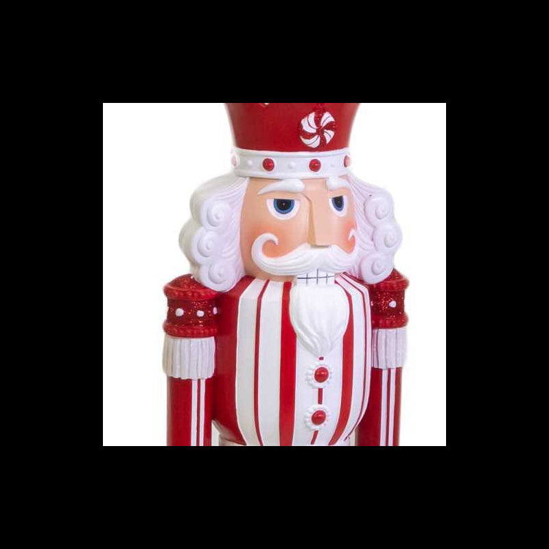 Soldatino resina bianco e rosso cm 10x9,5h33